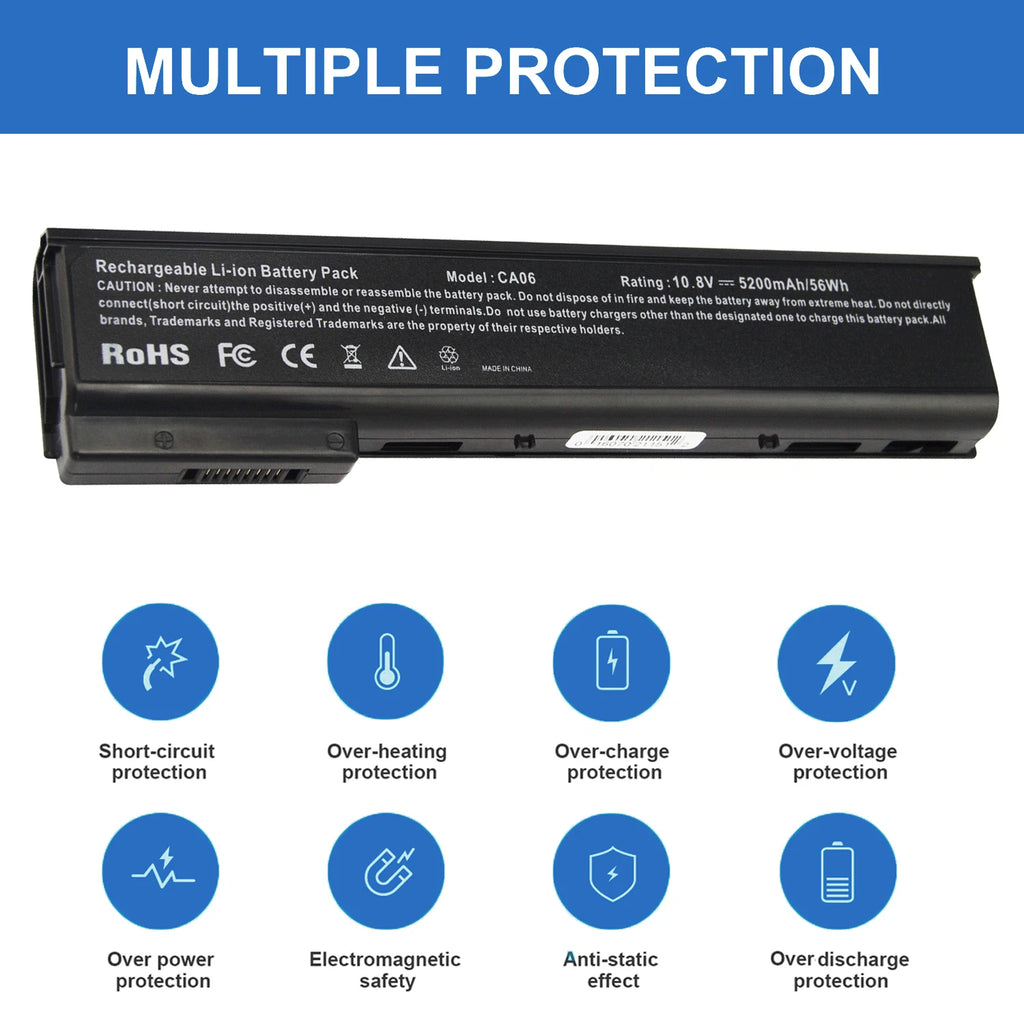 CA06 CA06XL Battery for HP ProBook 640 645 650 655 G0 G1 718755-001 / Charger