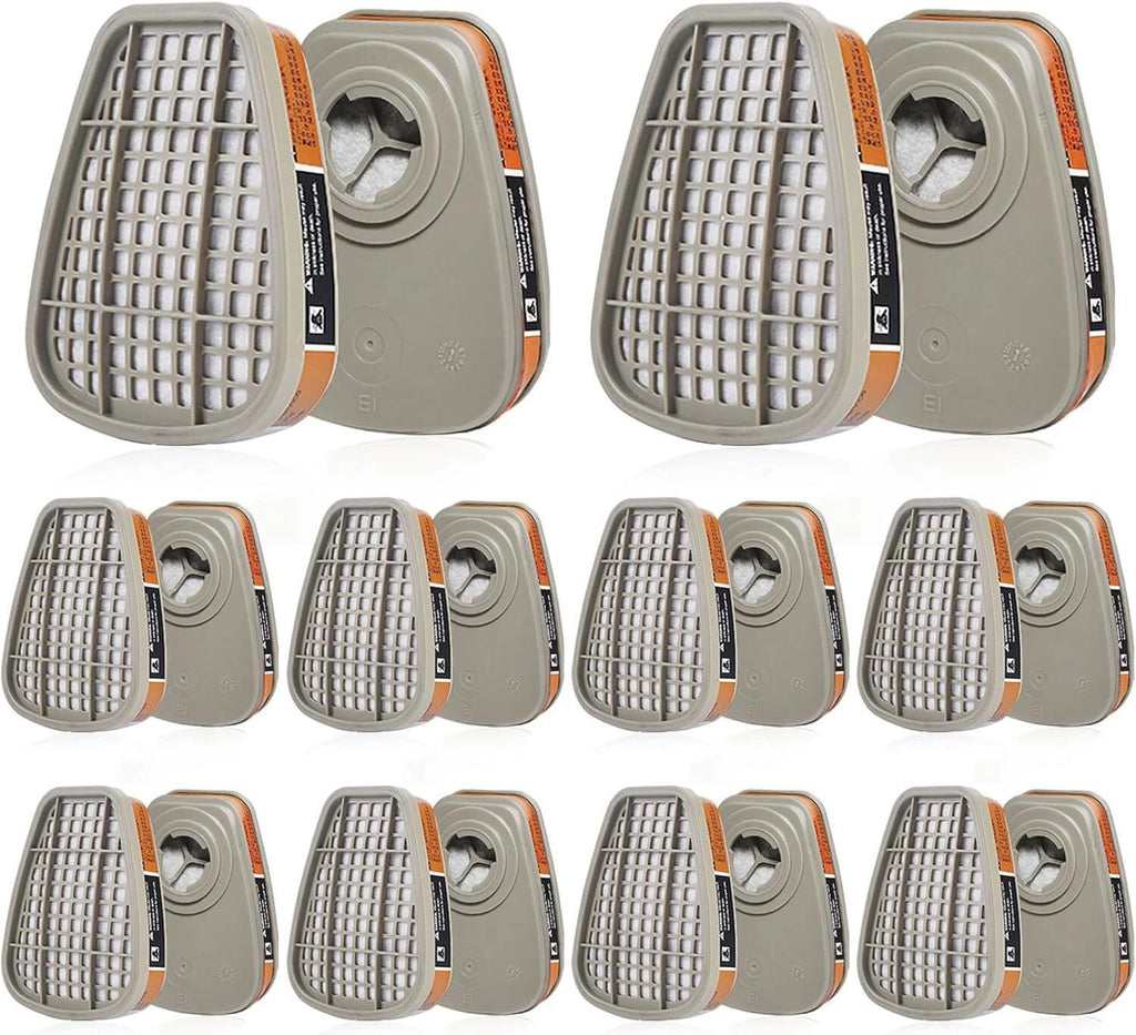 6001CN Filter Cartridges Replacement for Gas Respirator Activated Carbon Filters
