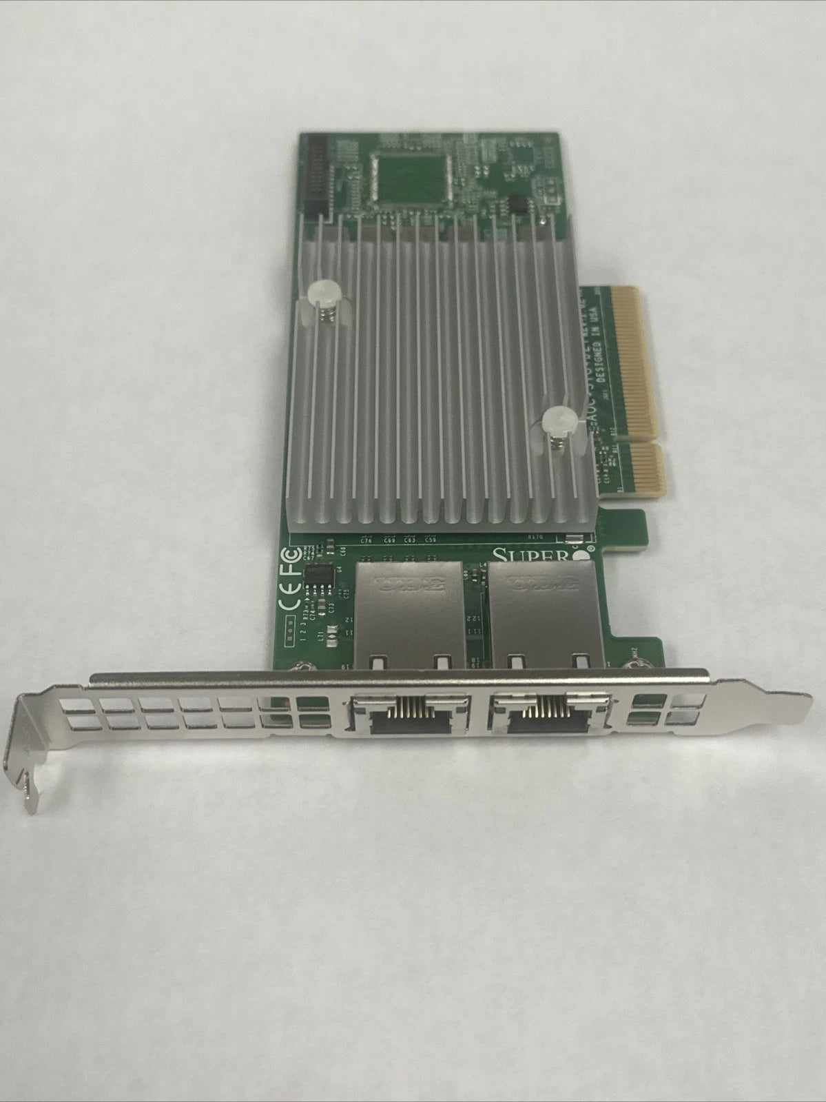 Supermicro AOC-STG-b2T Dual Port 10GbE RJ45 10GBase-T NIC Broadcom 57416 PCIe