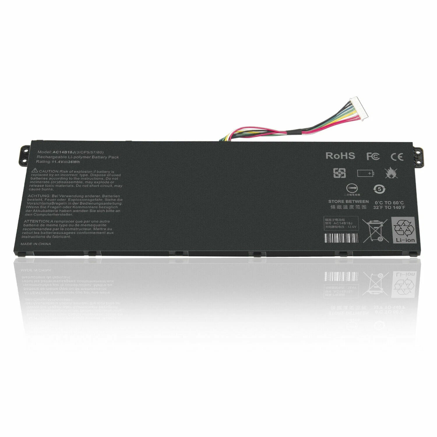 Laptop Battery for Acer Chromebook CB5-311 CB3-531 CB5-571 AC14B18J Fancy