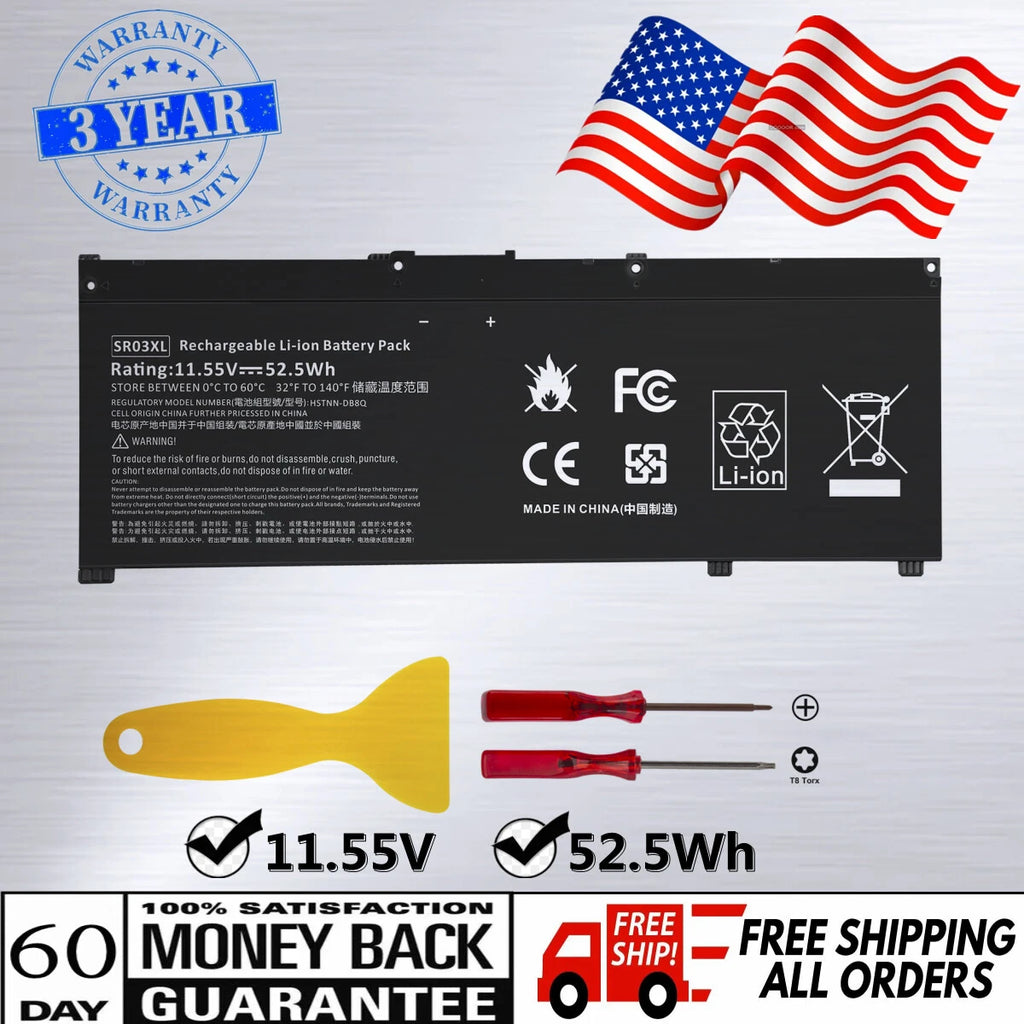 SR03XL Battery for HP Pavilion 15-cx0000 15-cx0020nr Series Notebook L08855-855