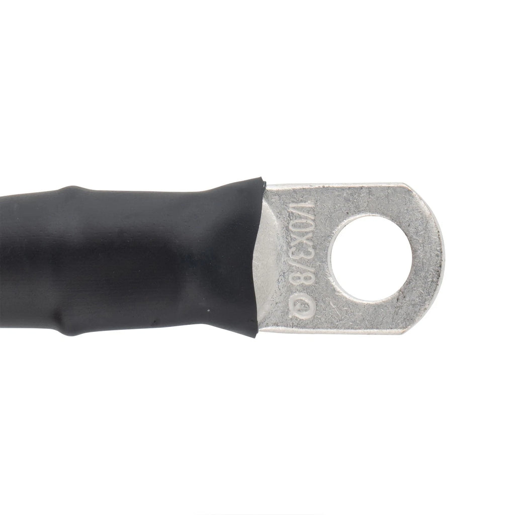 1/0 Black Battery Interconnect Cable 24" with 3/8" Lugs ASSEMBLED IN USA