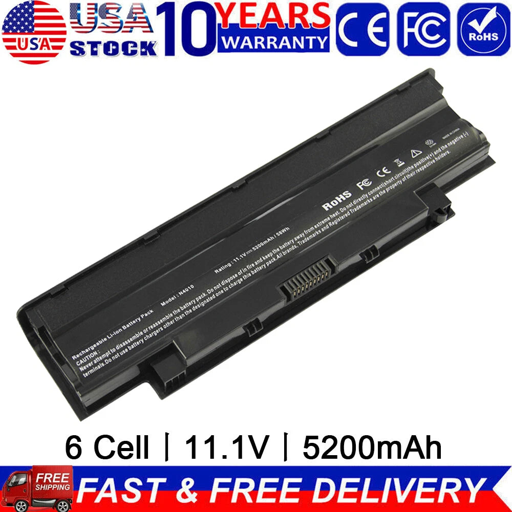 Laptop Battery for Dell Inspiron N4110 N4010 N5010 N5110 N7110 M5010 M3010 J1KND