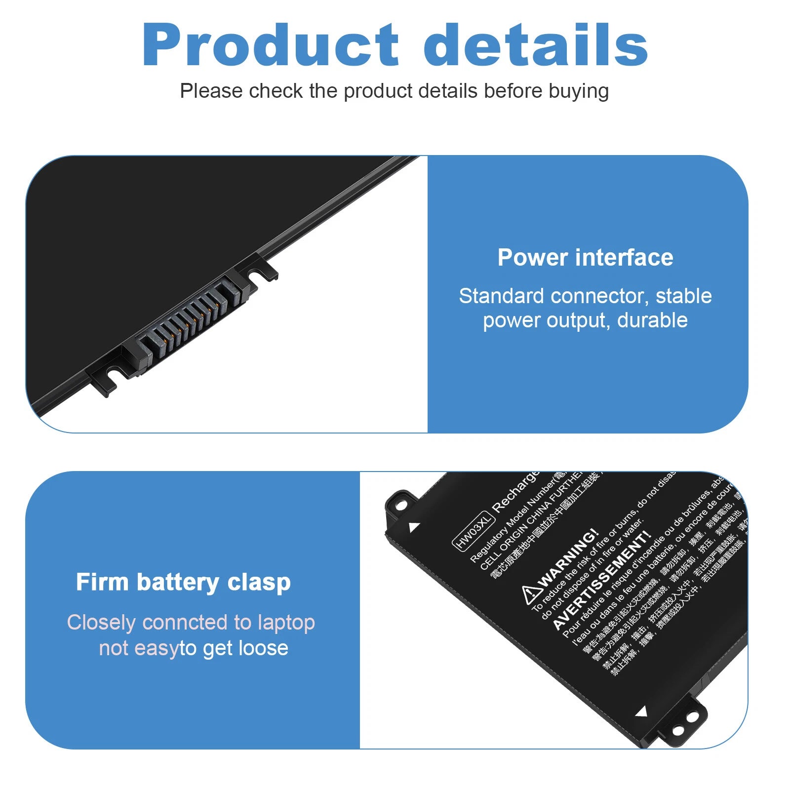 HW03XL Battery for HP Pavilion 15 15-EG0067ST 15-EG0027OD 15-EH 17-CP L97300-005