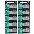 10 Sony Silver Oxide SR43SW SR43W SR43 1.55V Watch Battery - Replaced by Murata