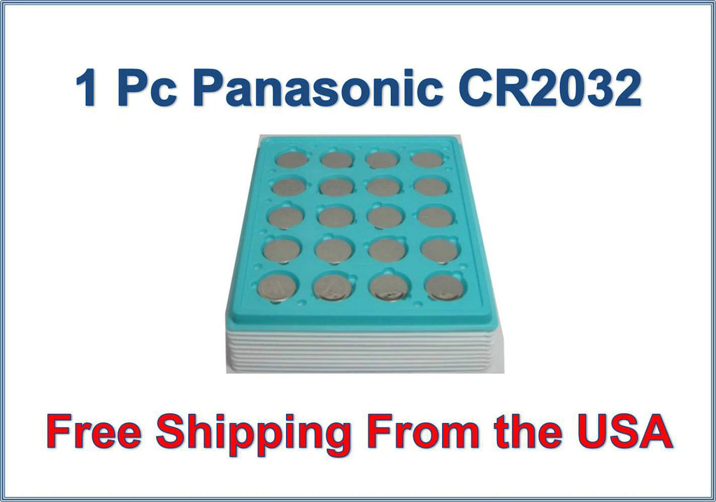1 x SUPER FRESH Panasonic ECR2032 CR2032 Lithium Battery 3V Coin Cell Exp. 2028