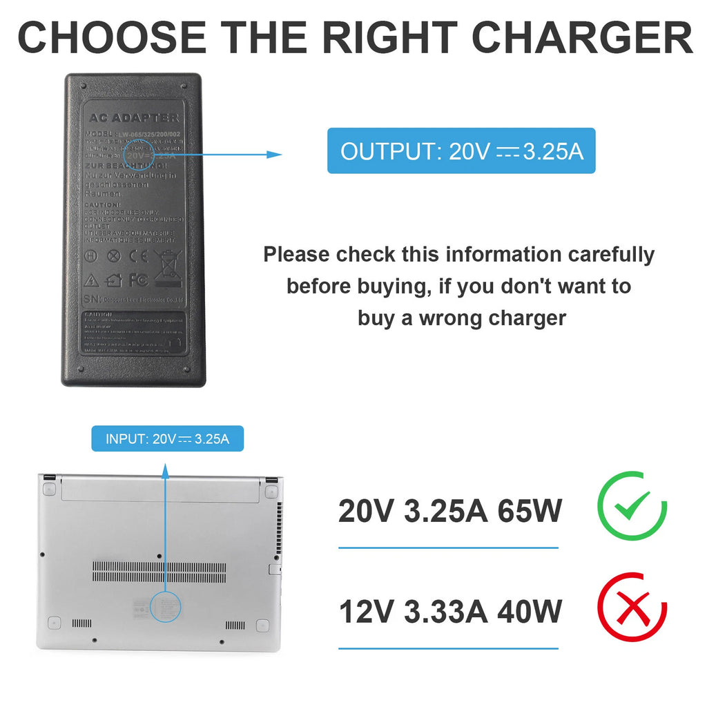 Power Supply for Lenovo 3000 Series C100 C200 N100 N200 Laptop Charger Adapter