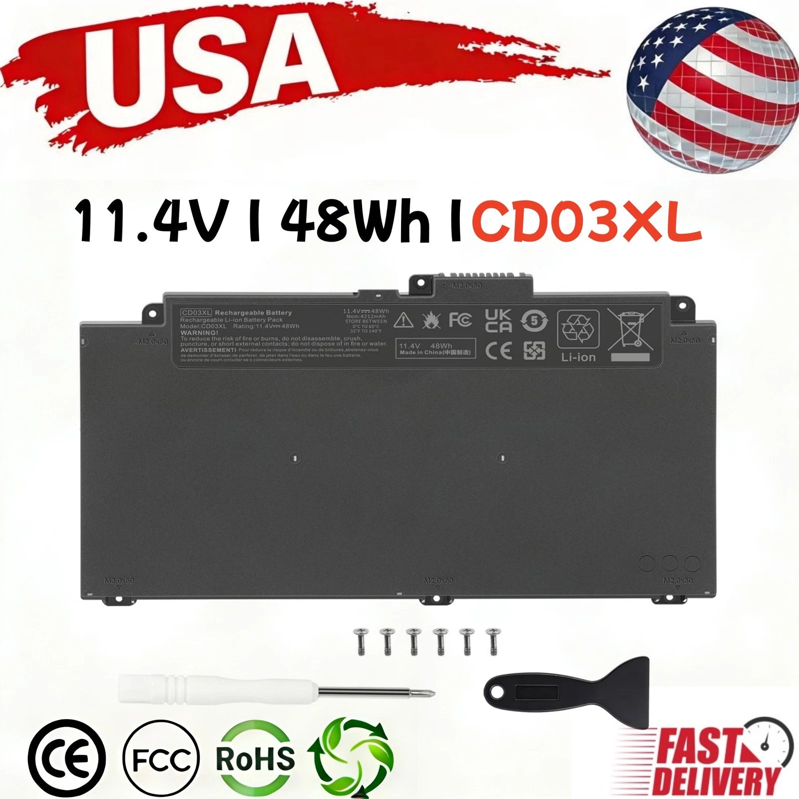 ?CD03XL Battery for HP ProBook 640 645 650 G4 G5 650 G7 931719-850 HSTNN-UB7K