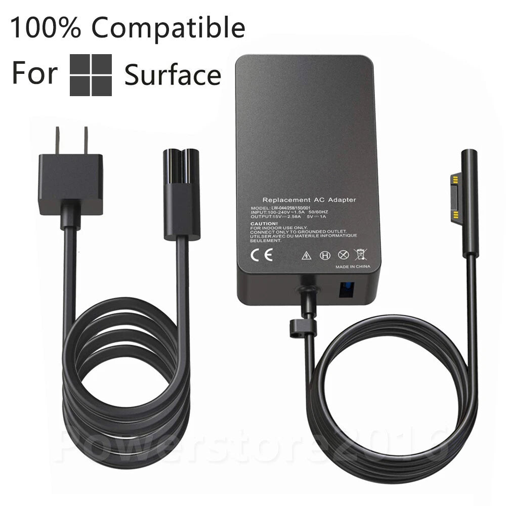 Pwr 44W Charger Microsoft Surface Pro 7 6 5 4 3 1706 Tablet 15V 2.58A Adapter US