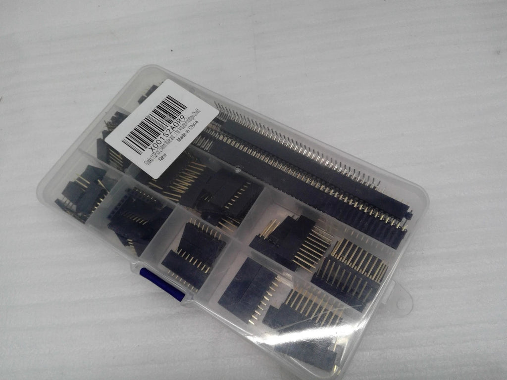 Glarks 112Pcs 2.54mm Male and Female Pin Connector Assortment Kit, 100pcs Sta...