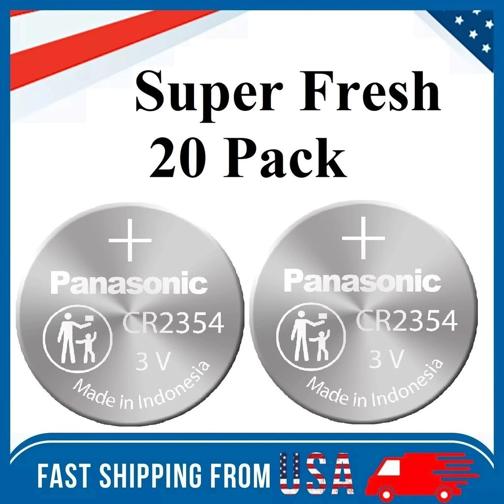 20 PCS Panasonic CR2354 Lithium Battery 3V Button Cell Computer Portable Devices
