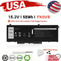58Wh FK0VR Battery For Dell Latitude 5330 7330 7430 7530 Series