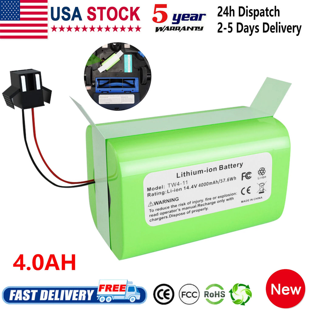 4000mAh 14.4V Li-ion Battery For Ecovacs Deebot N79 N79S for Eufy RoboVac 11 15C