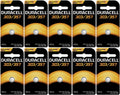 10 x Duracell 357 303 - SR44SW Silver Oxide Button Cell Batteries