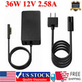 For 36W Charger Microsoft Surface Pro 4 3 1631 1625 Tablet 12V 2.58A AC Adapter