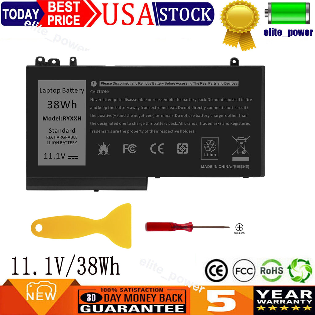 RYXXH Battery for DELL Latitude E5250 E5450 11 3150 3160 12 5000 E5250 Series