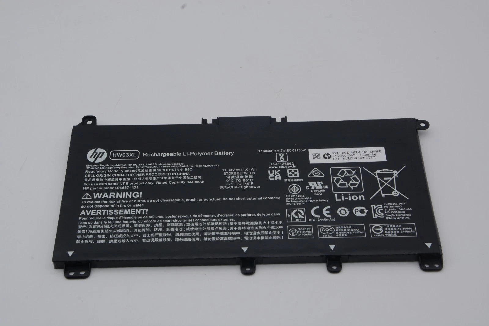 Genuine 41.04Wh HW03XL Battery For HP Pavilion 15-EG 15-EH 17-CN 17-CP HW03041XL