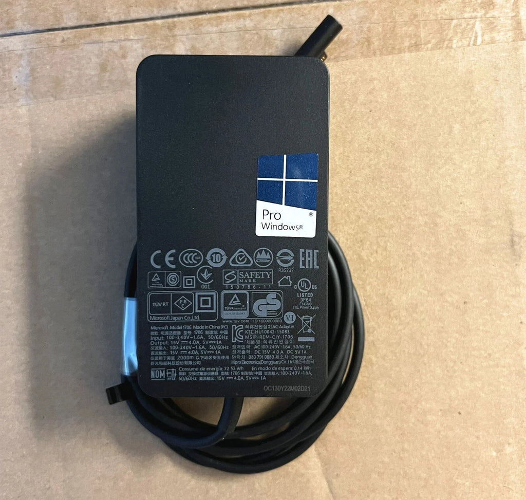 Genuine OEM 65W Microsoft Surface Pro Book 1 2 3 4 5 6 7 X Adapter Charger 1706