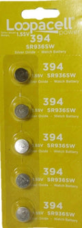 5 394 / 380 Loopacell Watch Batteries SR936W SR936SW
