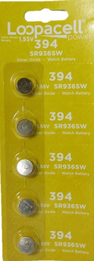5 394 / 380 Loopacell Watch Batteries SR936W SR936SW