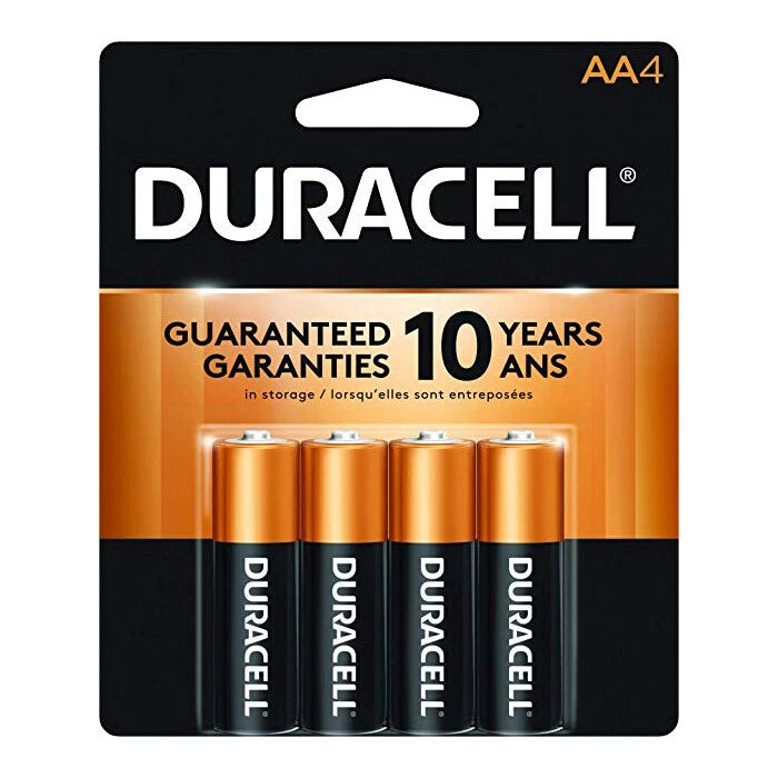 48 Count Duracell AA Coppertop Alkaline Batteries ( 12 x 4 pks)