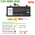 Battery JOPGR J0PGR For Dell Latitude 5285 5290 E5285 2-in-1 T17G RDYCT 7.6V 42W