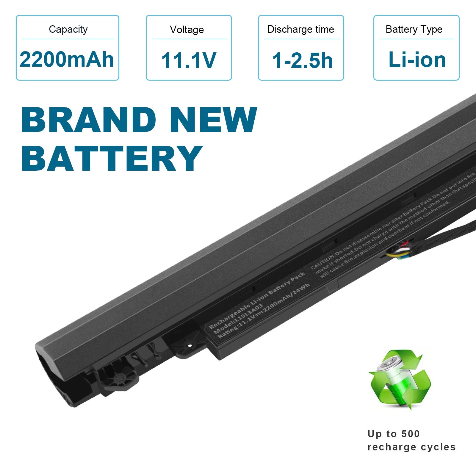 L15L3A03 Battery for Lenovo Ideapad 110-14AST 110-15ACL 110-14IBR 110-15IBR NEW