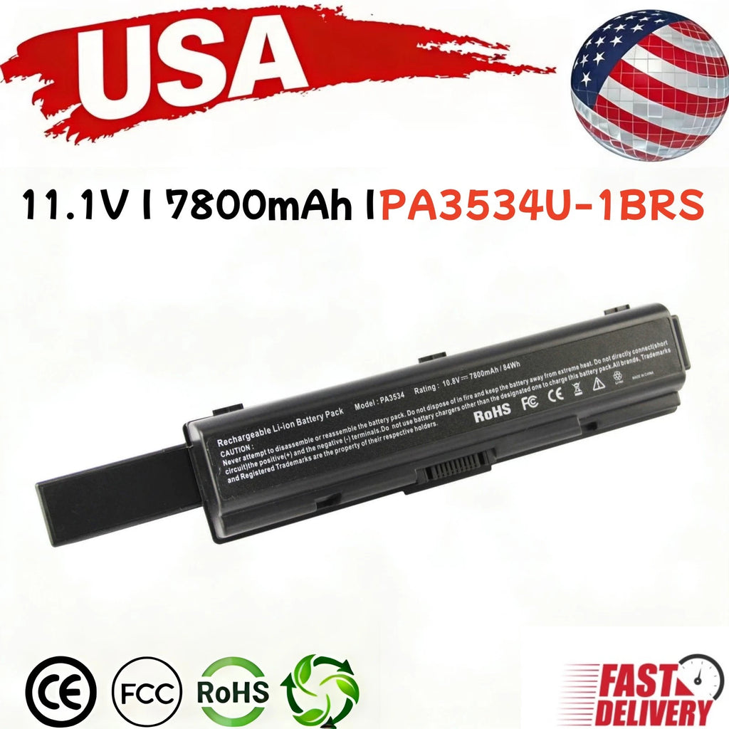 PABAS098 PA3534U-1BRS Battery for Toshiba Satellite PA3727U PA3535U 7800mAh