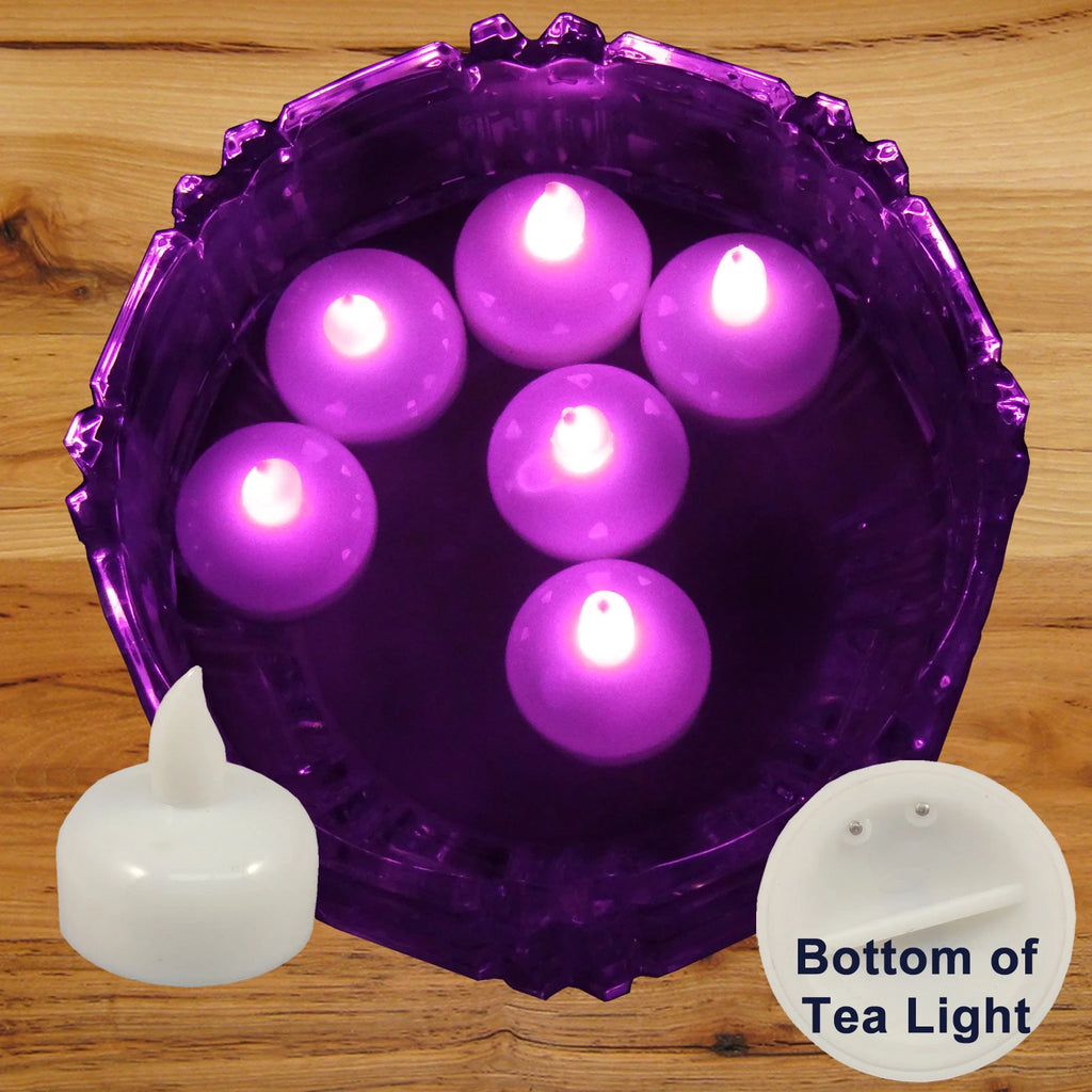 36 Flameless Floating LED tealight Candle Battery operated Pink tea lights