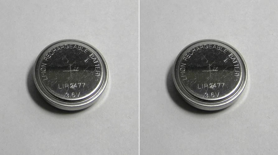 2 LIR2477 Rechargeable Motherboard CMOS BIOS Watch Calculator CR2477 Batteries