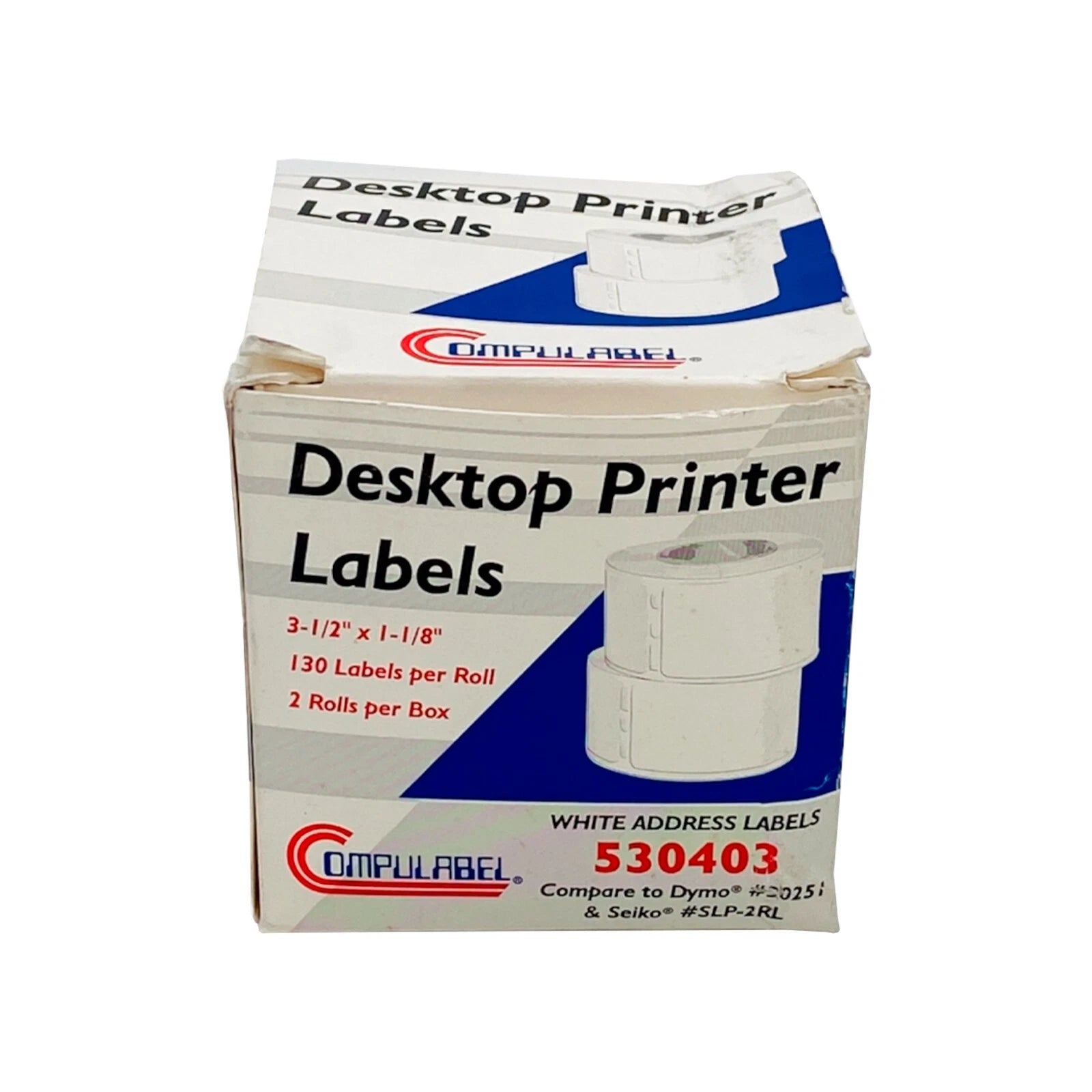 Genuine Compulabel White Adress Labels for Dymo & Seiko Smart Label Printers