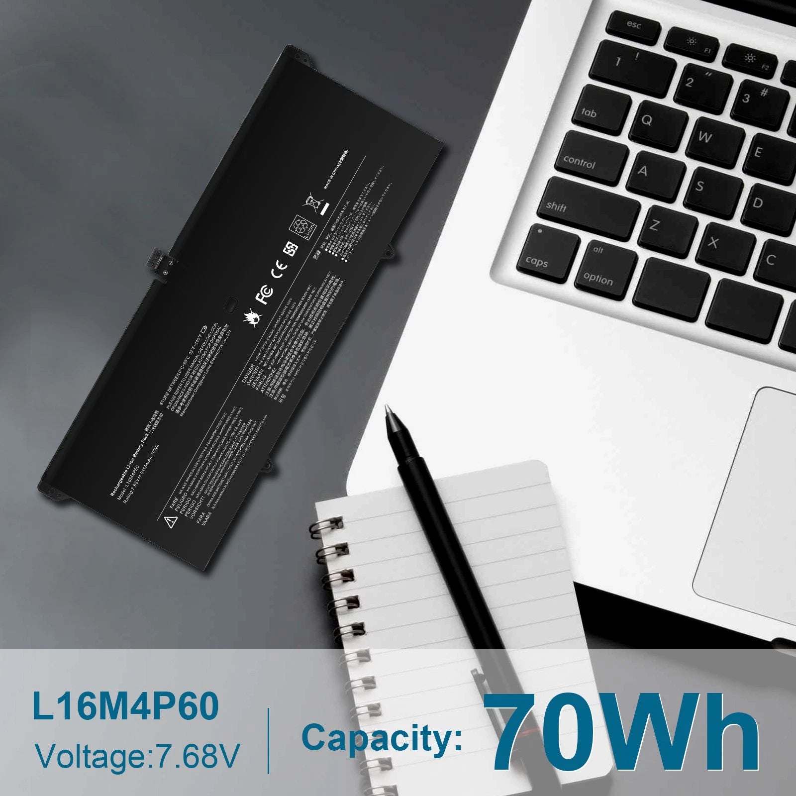 L16M4P60 Battery for Lenovo Yoga 920-13IKB 920-131KB 920-13IKB-80Y7 80Y8 70Wh US