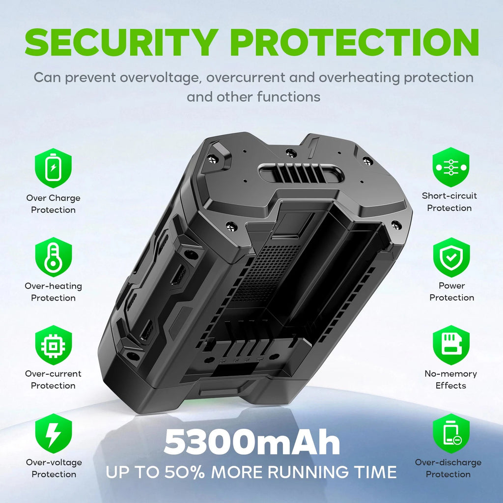5300mAh Replacement Battery for EGO 56V Battery Power Tool BA2800 BA1400 BA4200