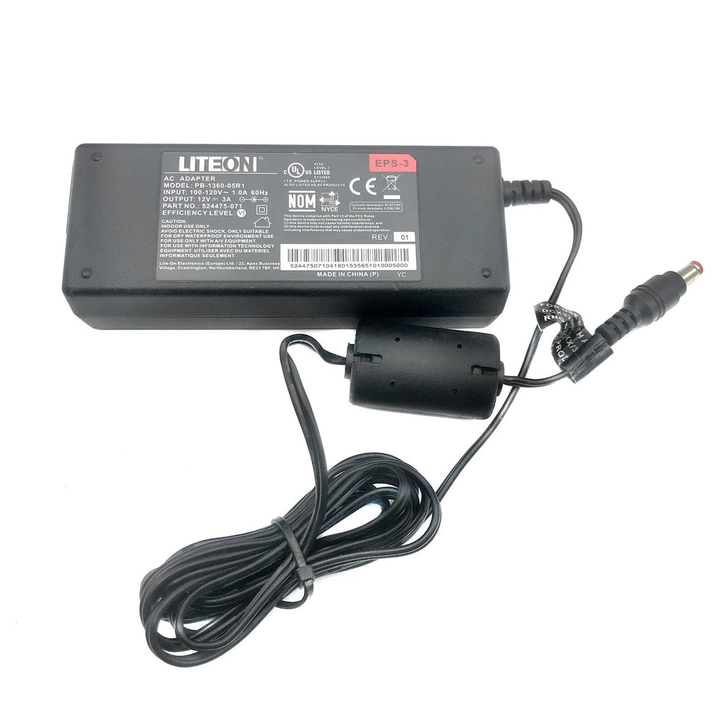 NEW Genuine Liteon EPS-3 PB-1360-05R1 AC/DC Power Supply Adapter 12V 3A 36W