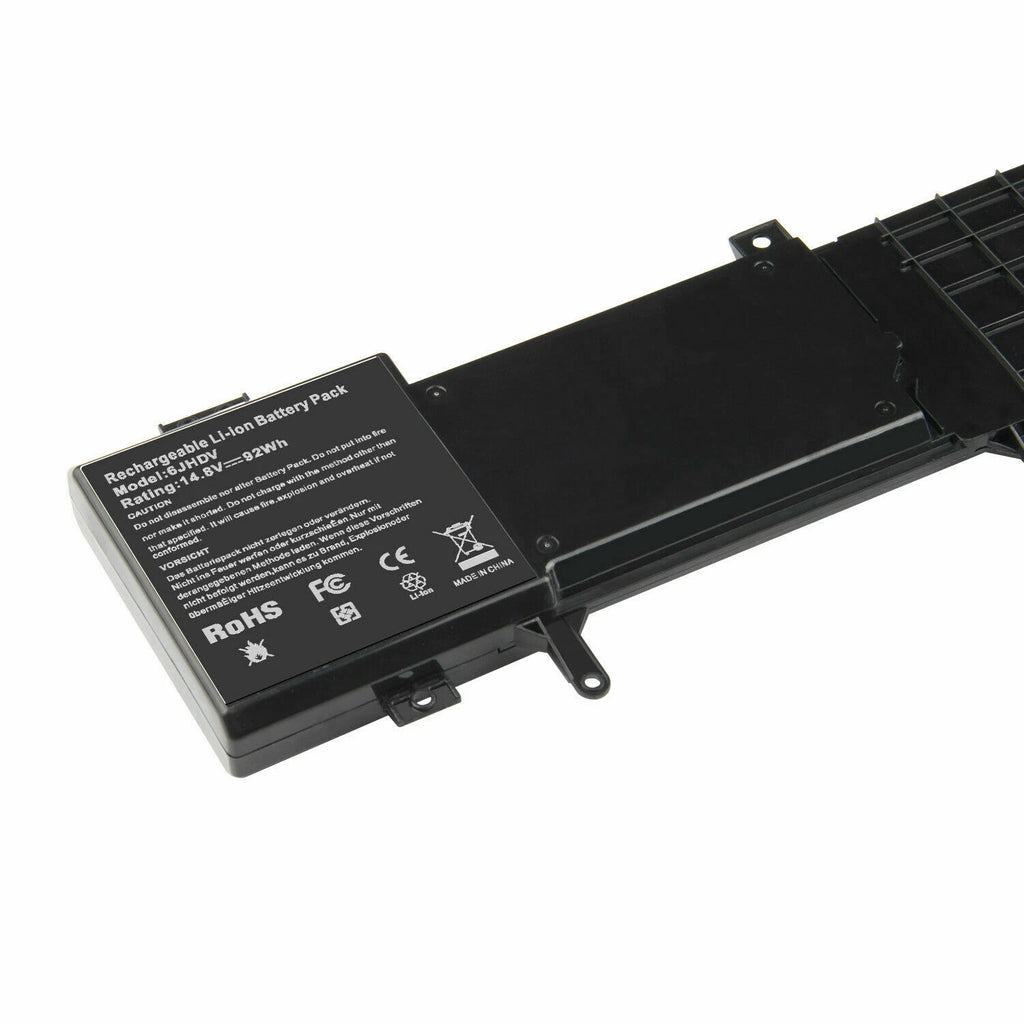 92Wh 6JHDV Laptop Battery For Dell Alienware 17 R2 R3 5046J P43F Notebook YKWXX