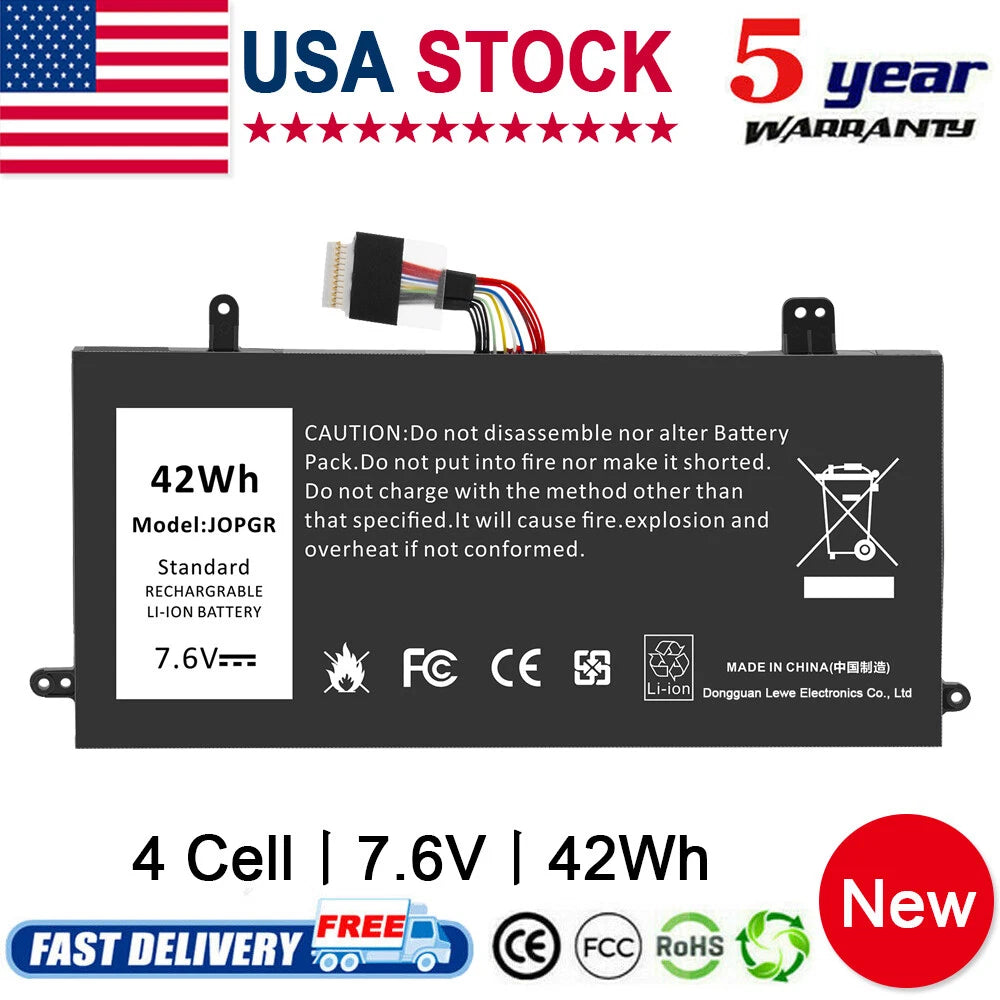 For Dell Latitude 5285 5290 42Wh 4-Cell Laptop Battery FTG78 FTH6F J0PGR