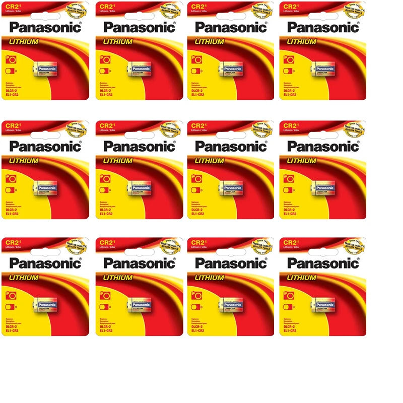 12 Pcs Panasonic CR-2 CR2 3V Lithium Battery FRESH SEALED BATTERIES