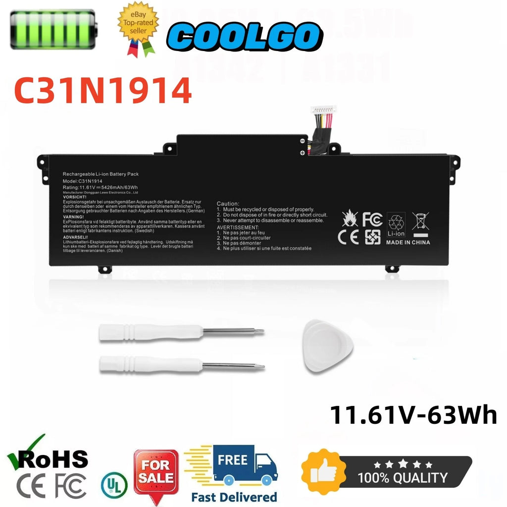 C31N1914 Battery For Asus ZenBook B7402FEA B7402FBA B5402FBA 14 UX435EG UM425UAZ