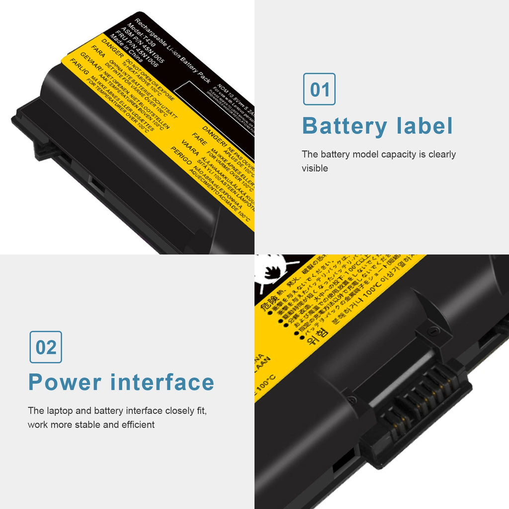 Replace Battery For Lenovo ThinkPad T430 45N1004 W530 L530 45N1001 57Y4186 70+