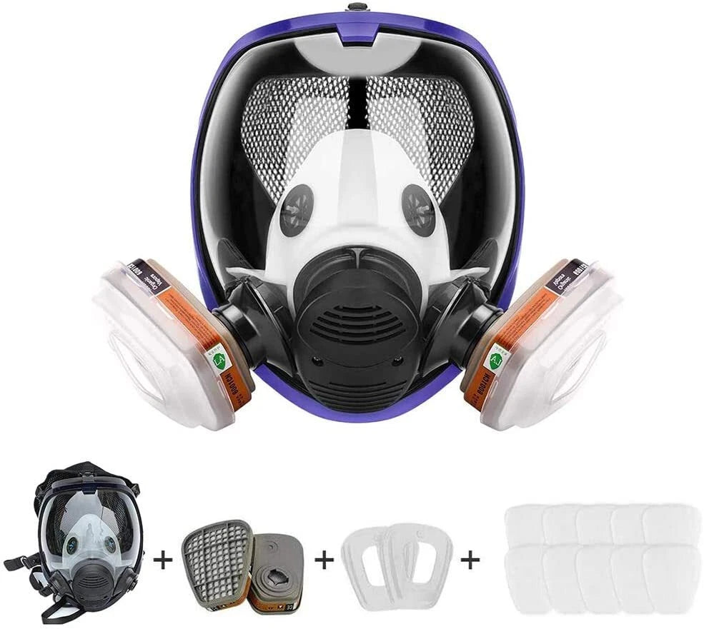 15 in 1 Full Face Gas Mask Spraying Painting 6800 Facepiece Reusable Respirator