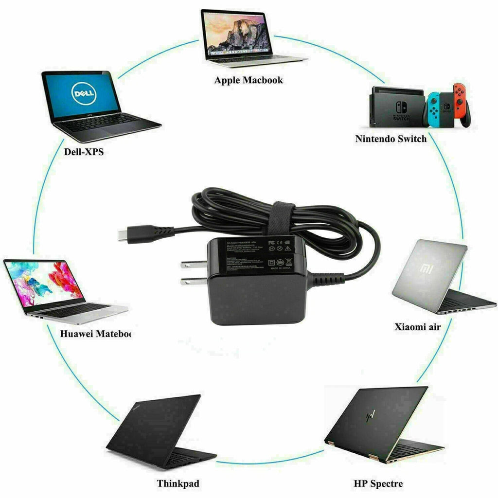 45W AC Adapter Charger for Lenovo Yoga 910 910-13 910-13IKB Power Supply Cord