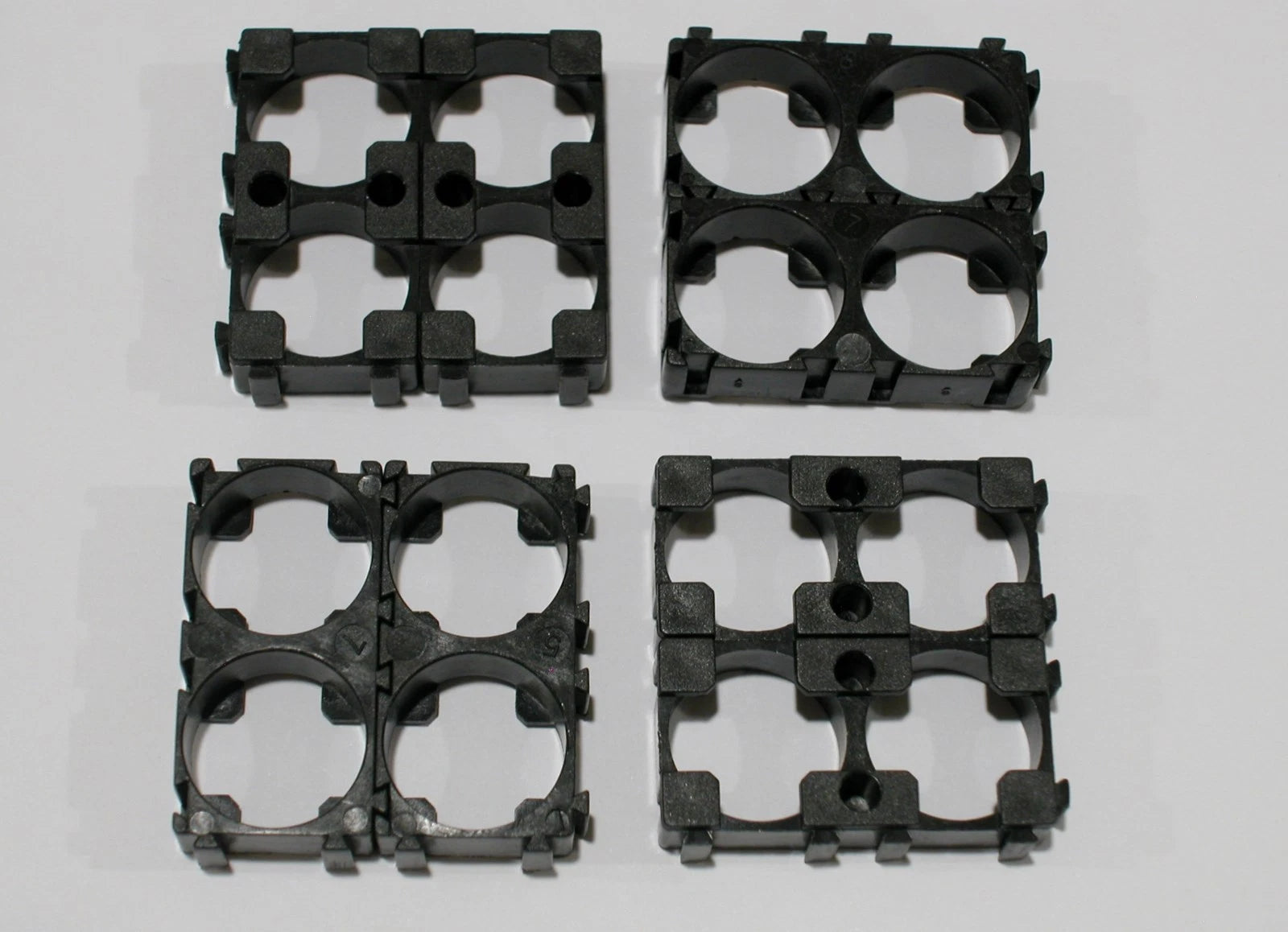 8 x 4 pc Battery Spacer 4x 18650 Radiating Shell EV Pack Plastic Heat Holder