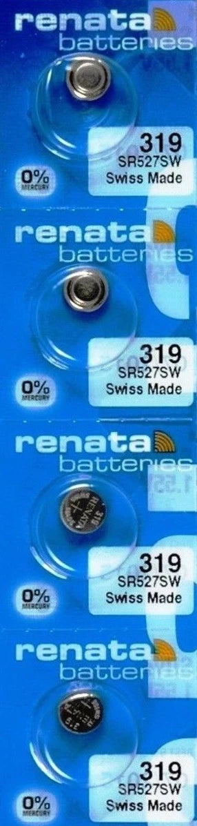 4 Renata Swiss Made 319 Watch Batteries