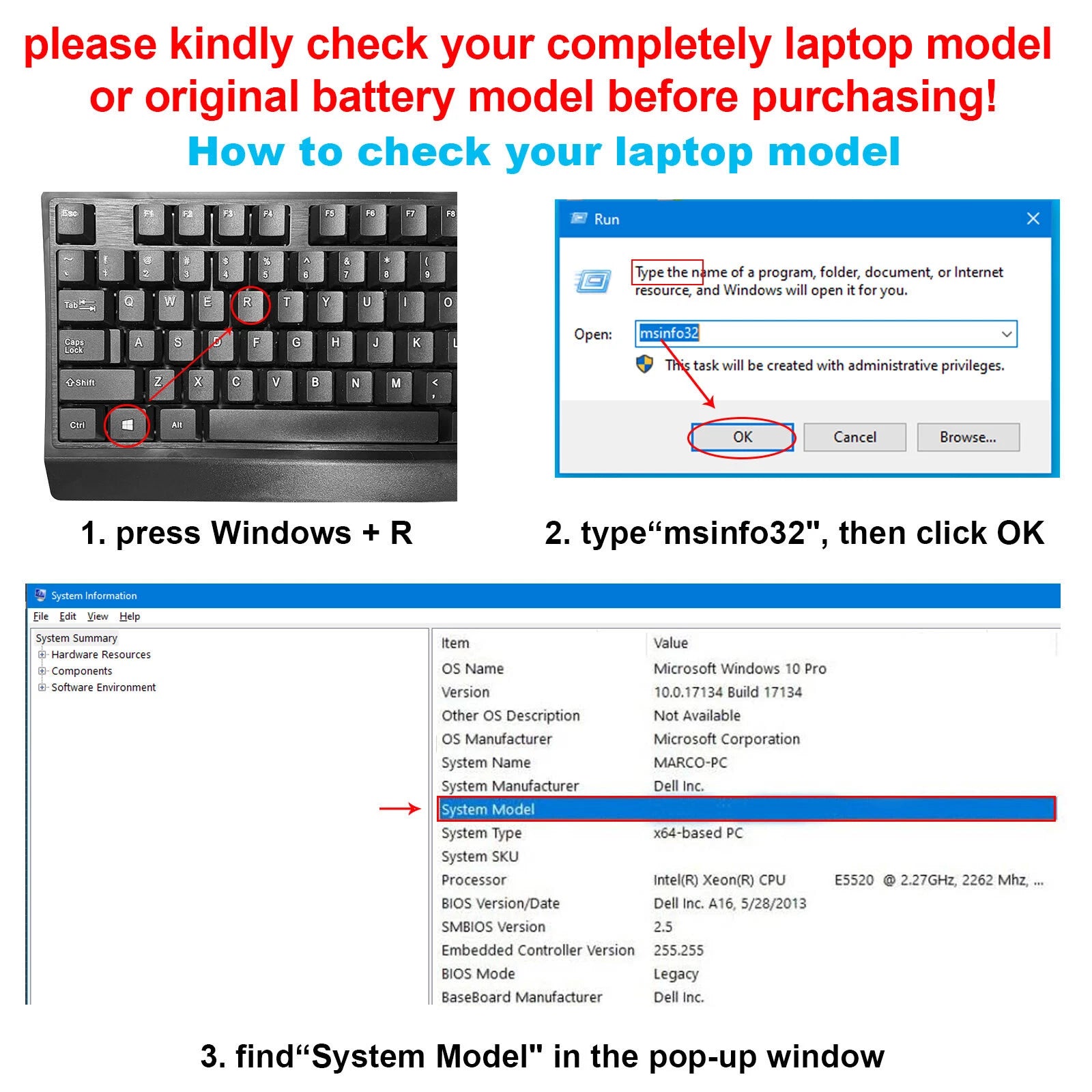 B40-80 Battery For Lenovo B40 B50 N40 N50 M4400 V4400 Series L13S4A01 L12L4E55**