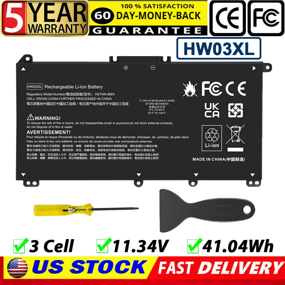 HW03XL Battery for HP Pavilion 15-EG 15-EH 14-FQ0013DX L96887-541