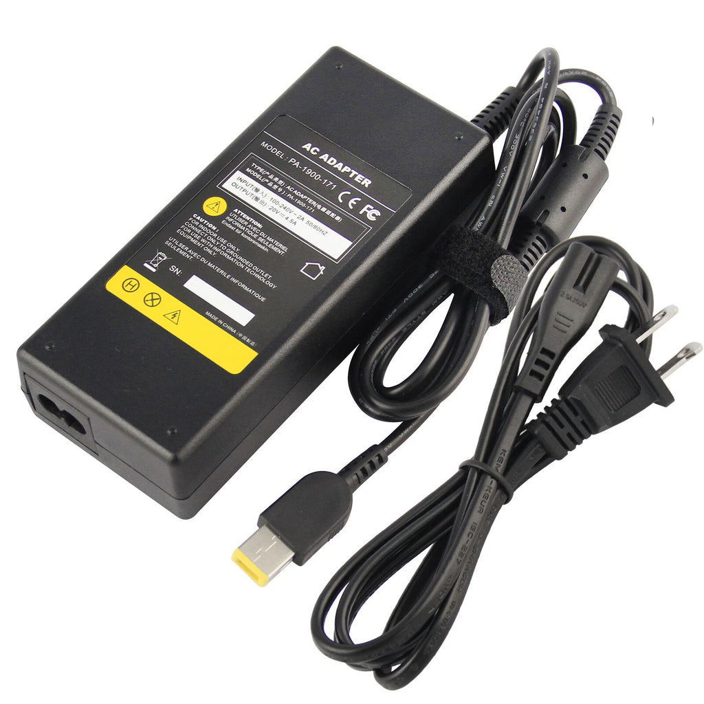 90W AC Adapter w/ Power Cord for Lenovo ThinkPad Dock Gen 2 Type 40AS