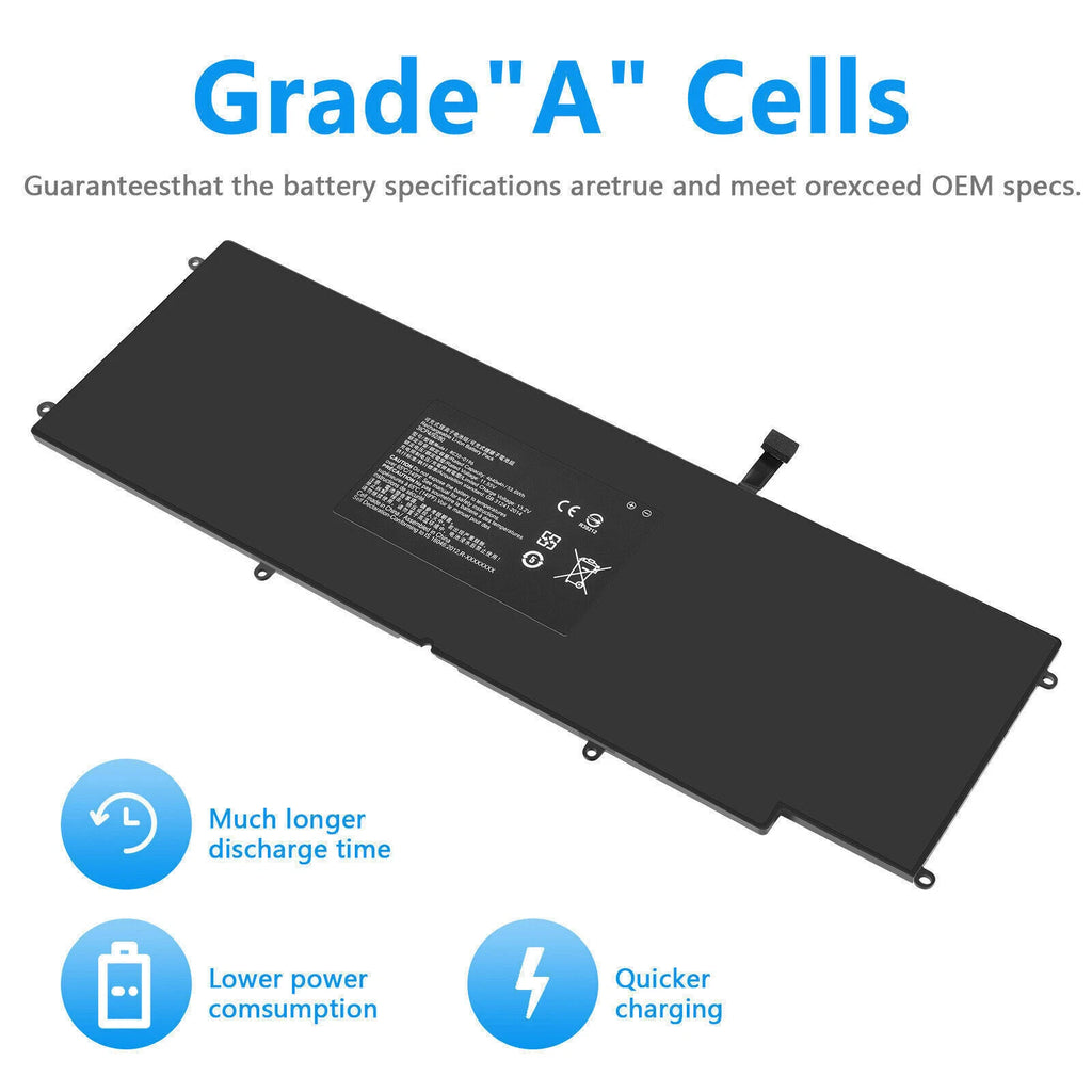RZ09-0196 RC30-0196 BATTERY FOR RAZER BLADE STEALTH 2016 2017 i7-7500u 53.6Wh