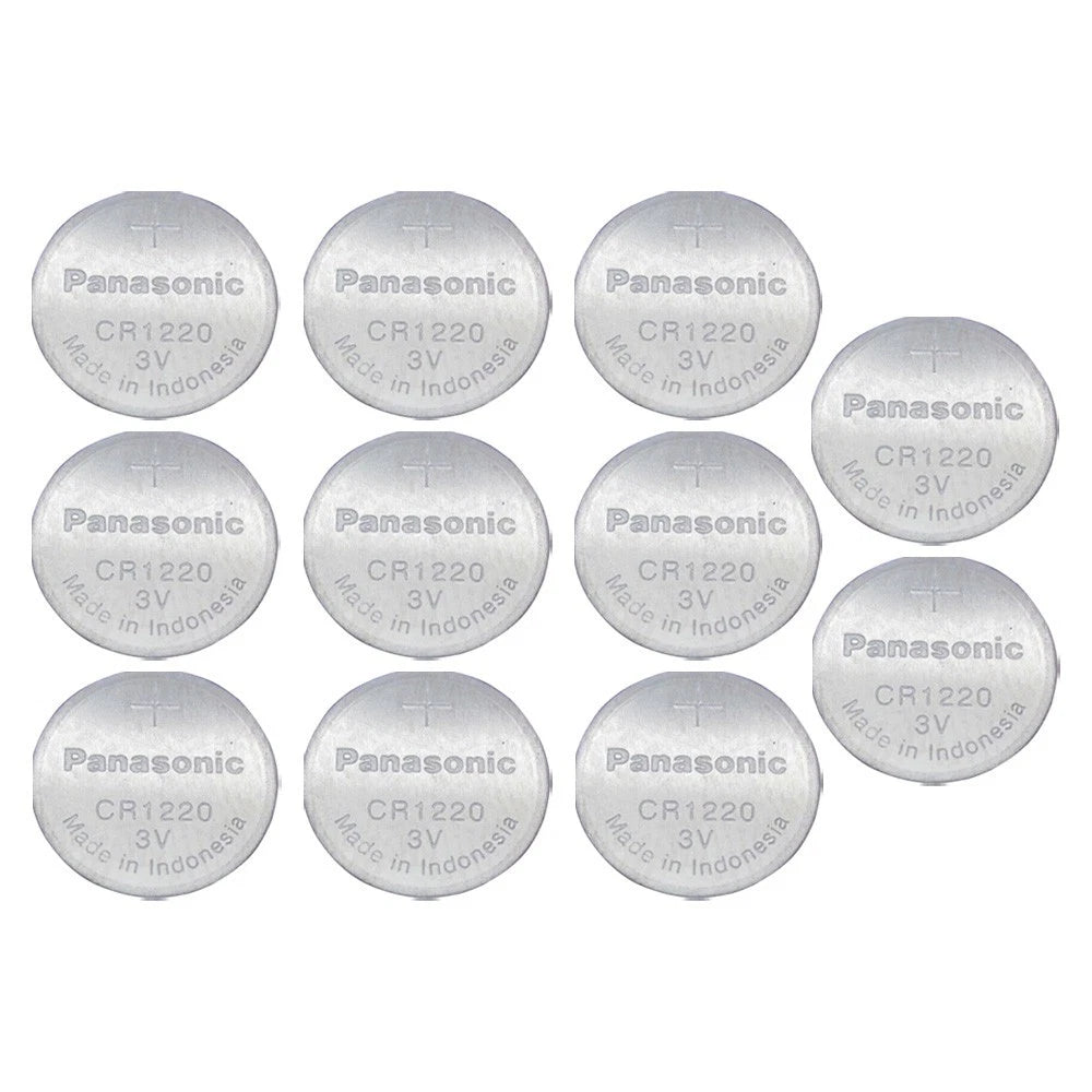 11 X FRESH CR1220 Long-life Lithium Button Cell Batteries By Panasonic EXP 2028