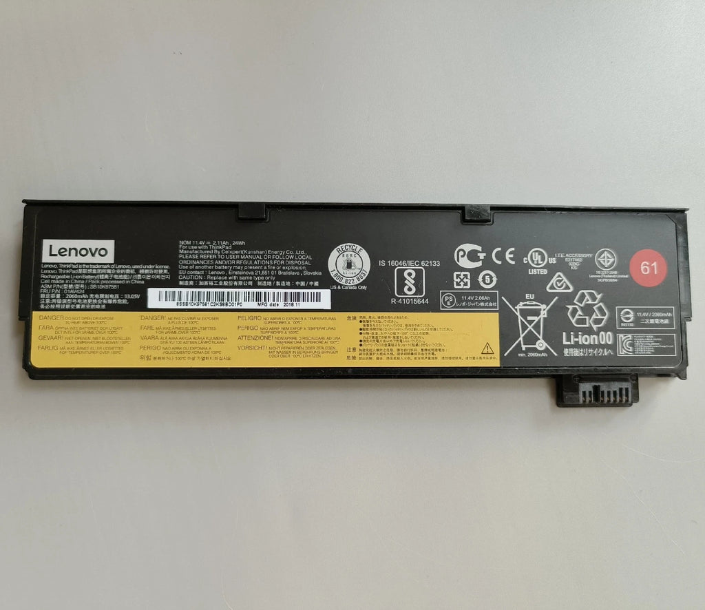 Genuine OEM 61 24Wh 01AV425 01AV423 Battery Lenovo Thinkpad T470 T480 T570 T580