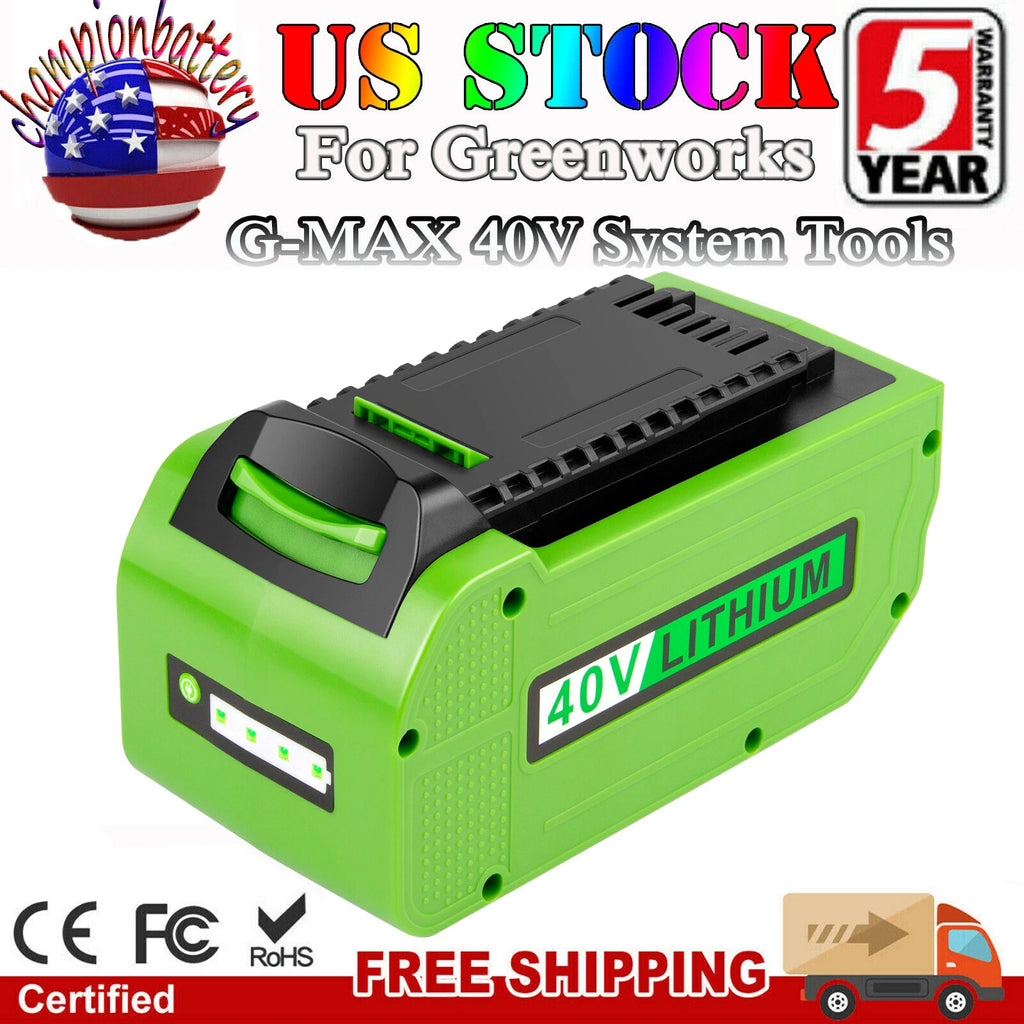 7.0AH 40V G-MAX Lithium Battery for GreenWorks 29472 29462 29462 29252 20202 USA